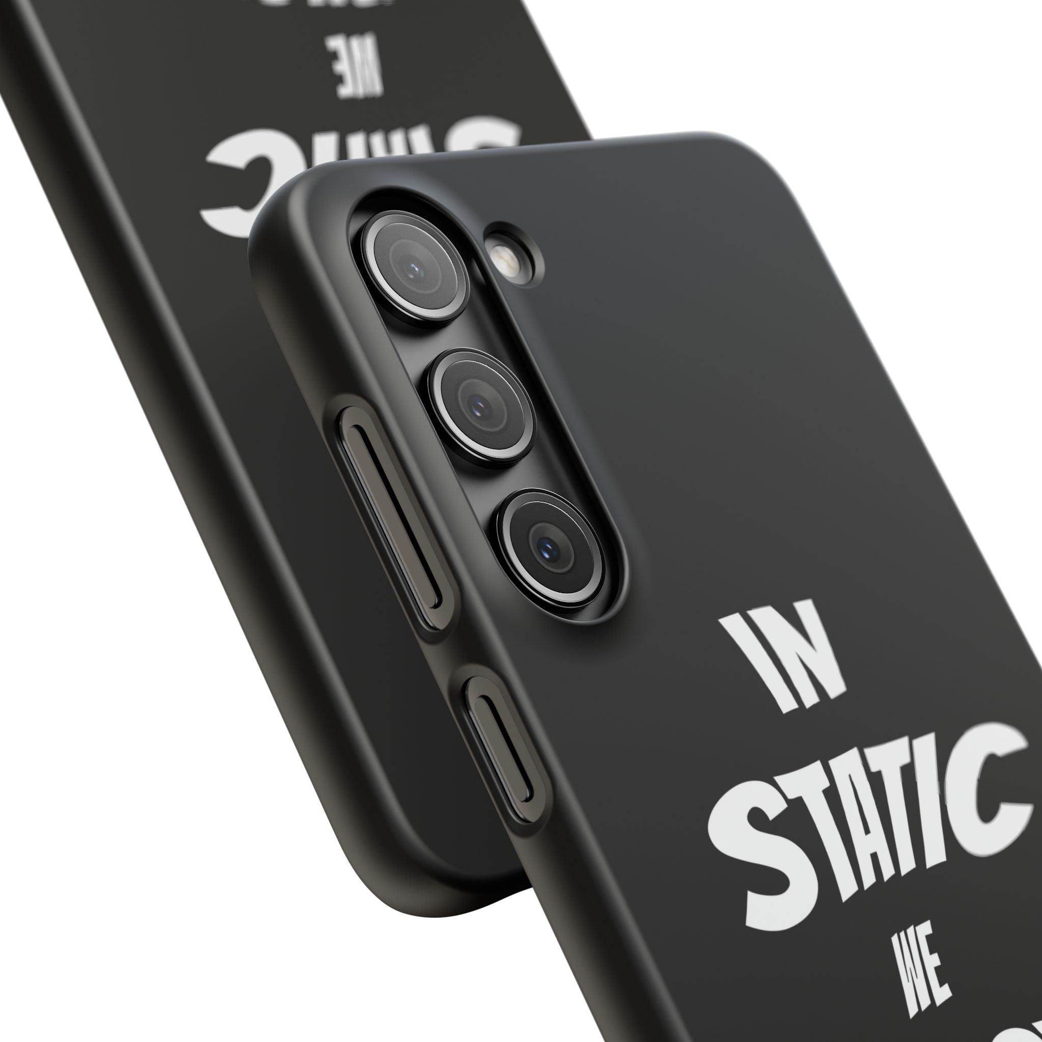 Phone Case — "In Static We Trust" Black