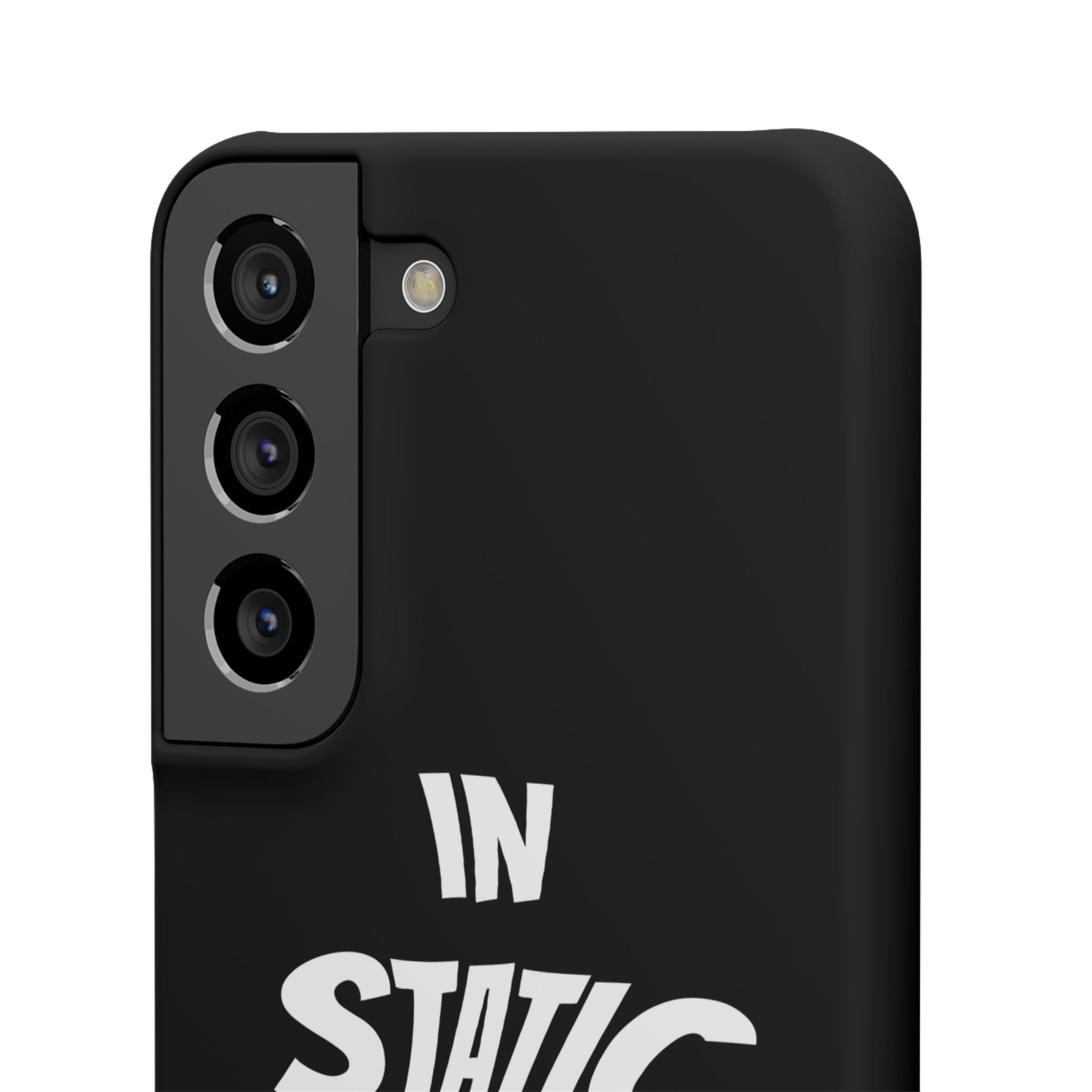 Phone Case — "In Static We Trust" Black