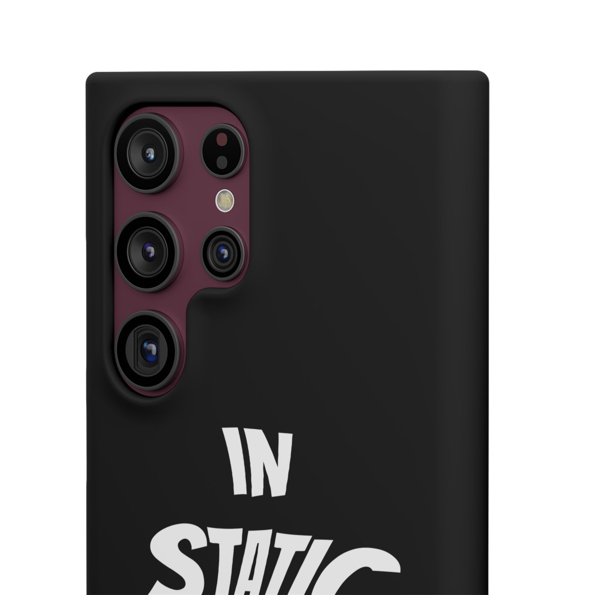 Phone Case — "In Static We Trust" Black