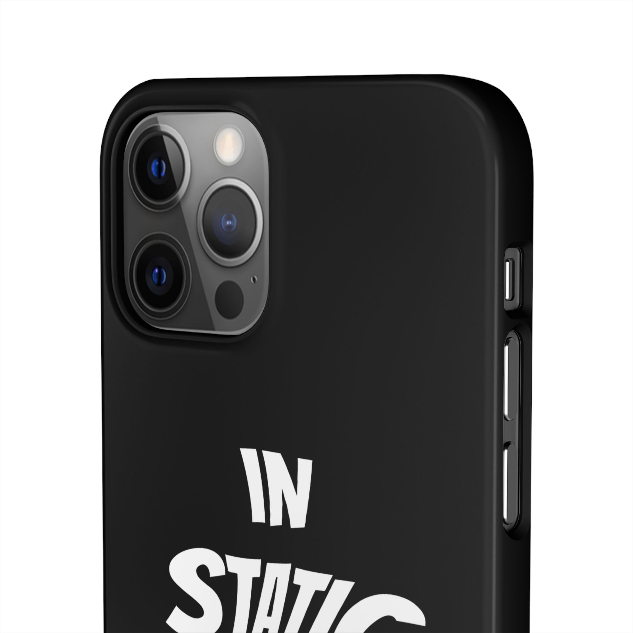 Phone Case — "In Static We Trust" Black