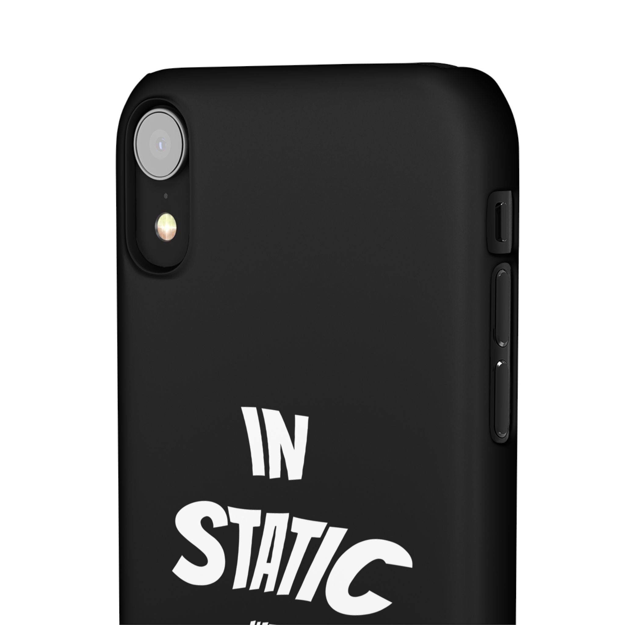 Phone Case — "In Static We Trust" Black