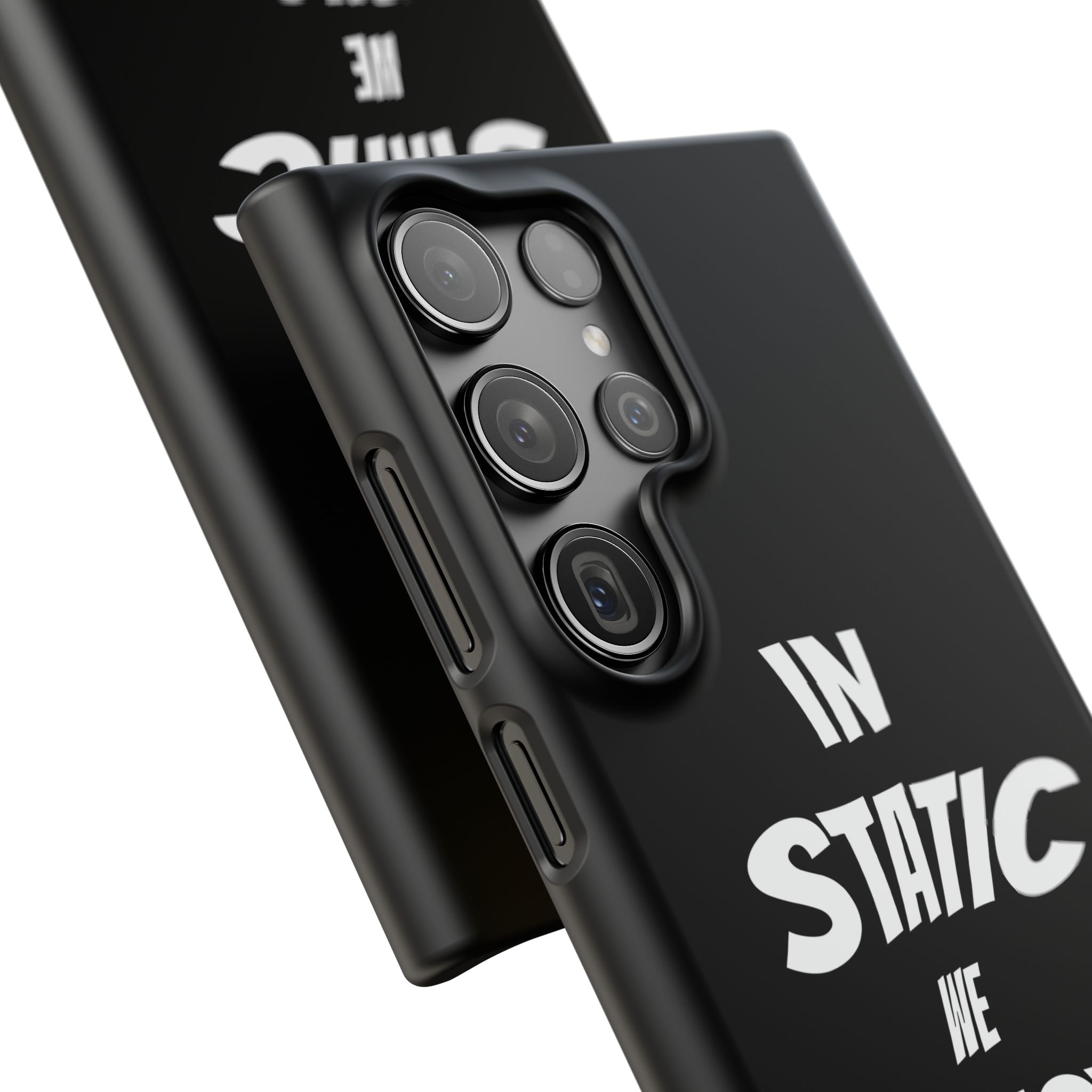Phone Case — "In Static We Trust" Black