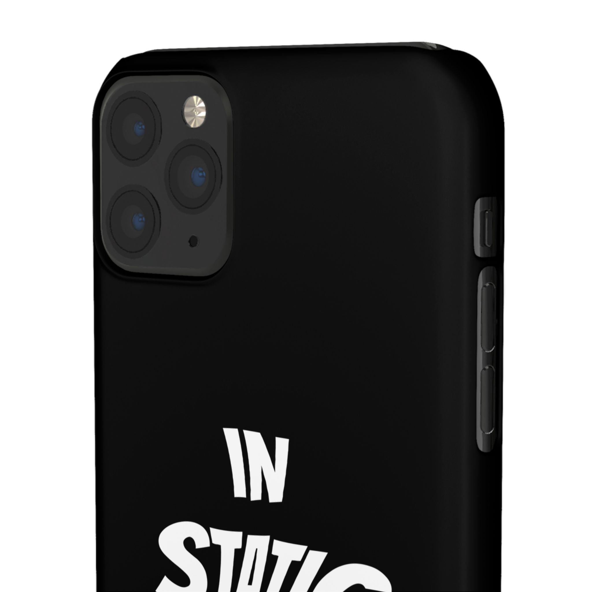 Phone Case — "In Static We Trust" Black