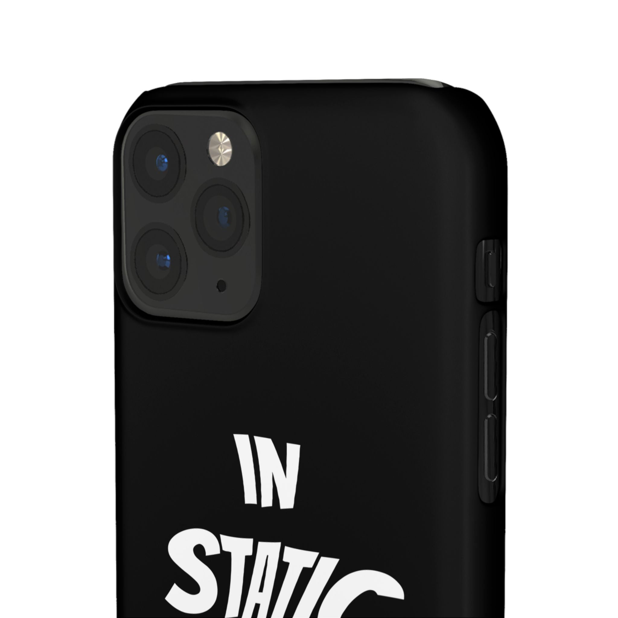 Phone Case — "In Static We Trust" Black