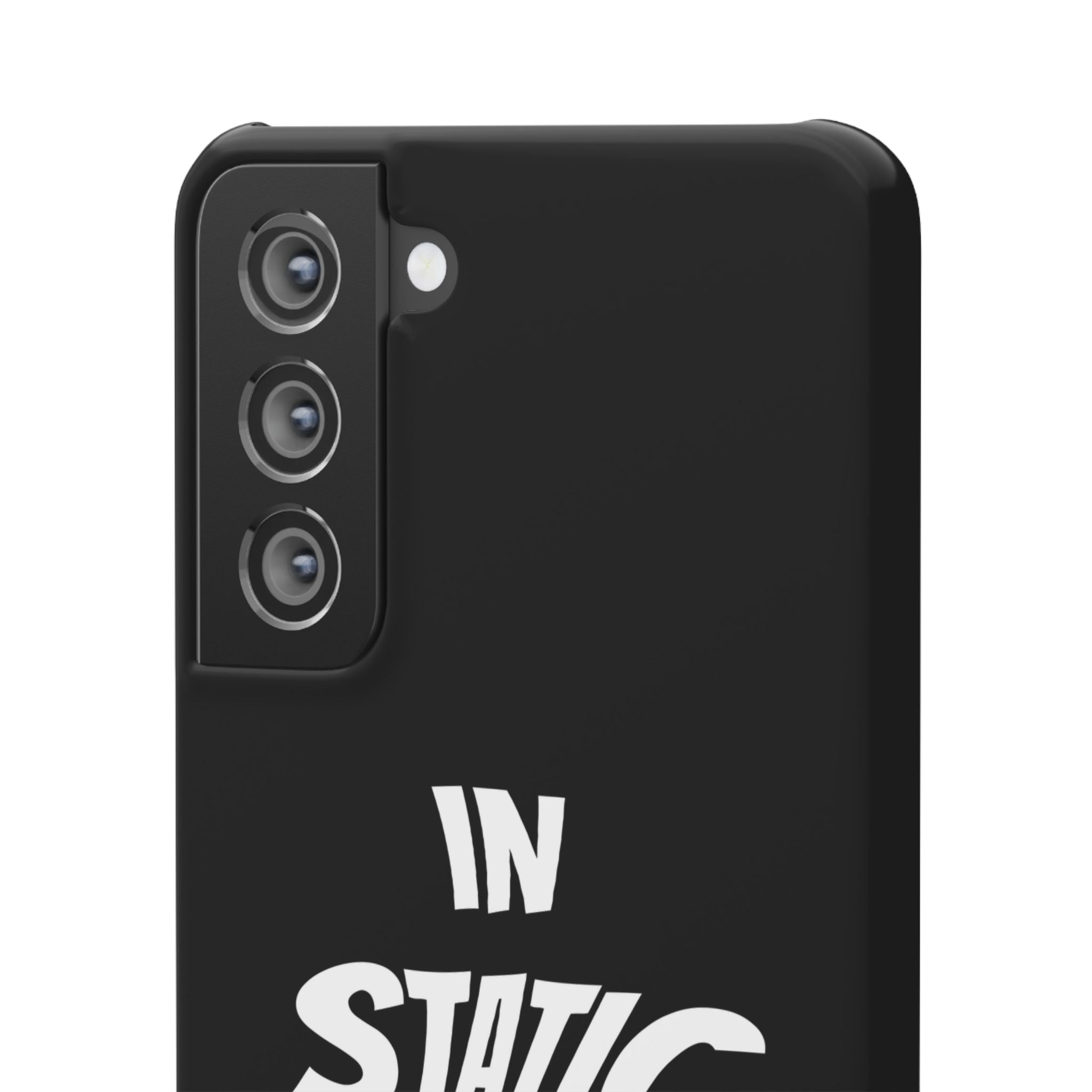 Phone Case — "In Static We Trust" Black