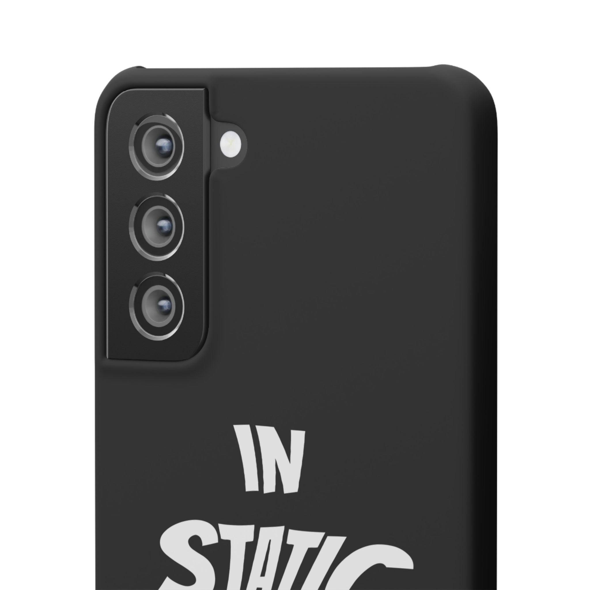 Phone Case — "In Static We Trust" Black