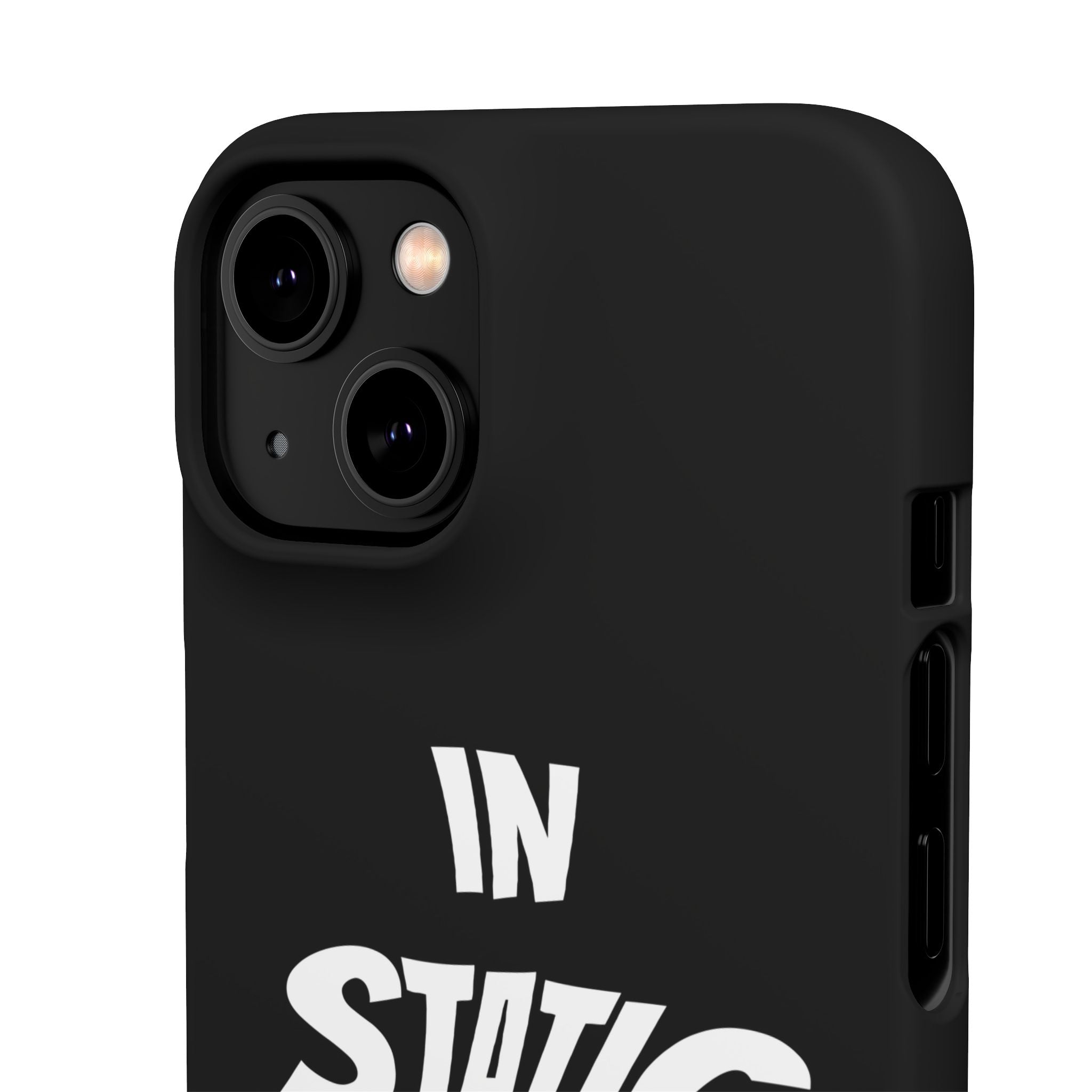 Phone Case — "In Static We Trust" Black
