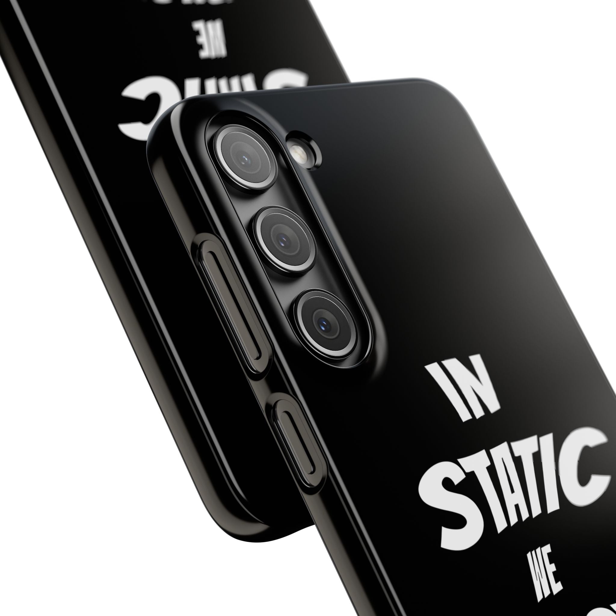 Phone Case — "In Static We Trust" Black