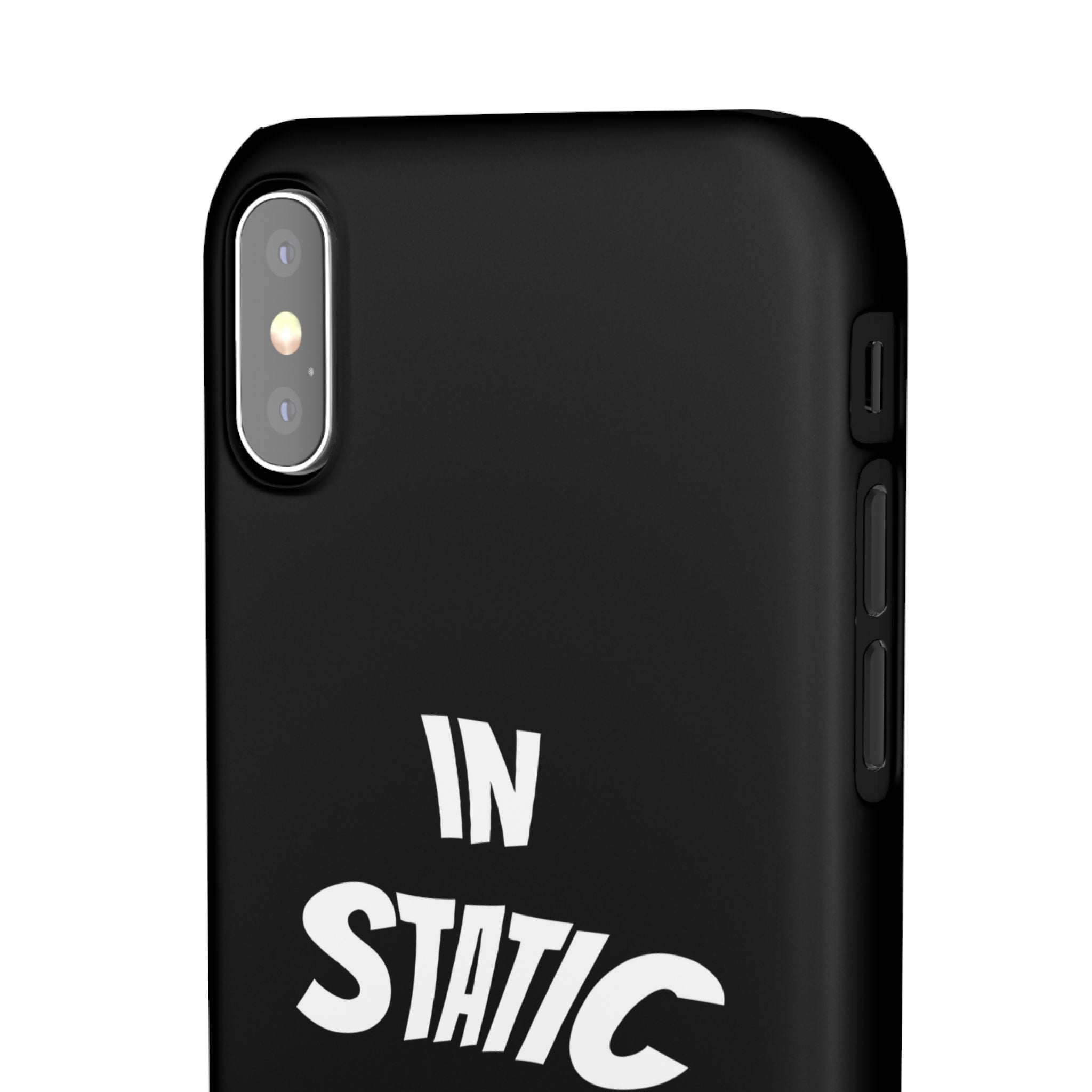 Phone Case — "In Static We Trust" Black