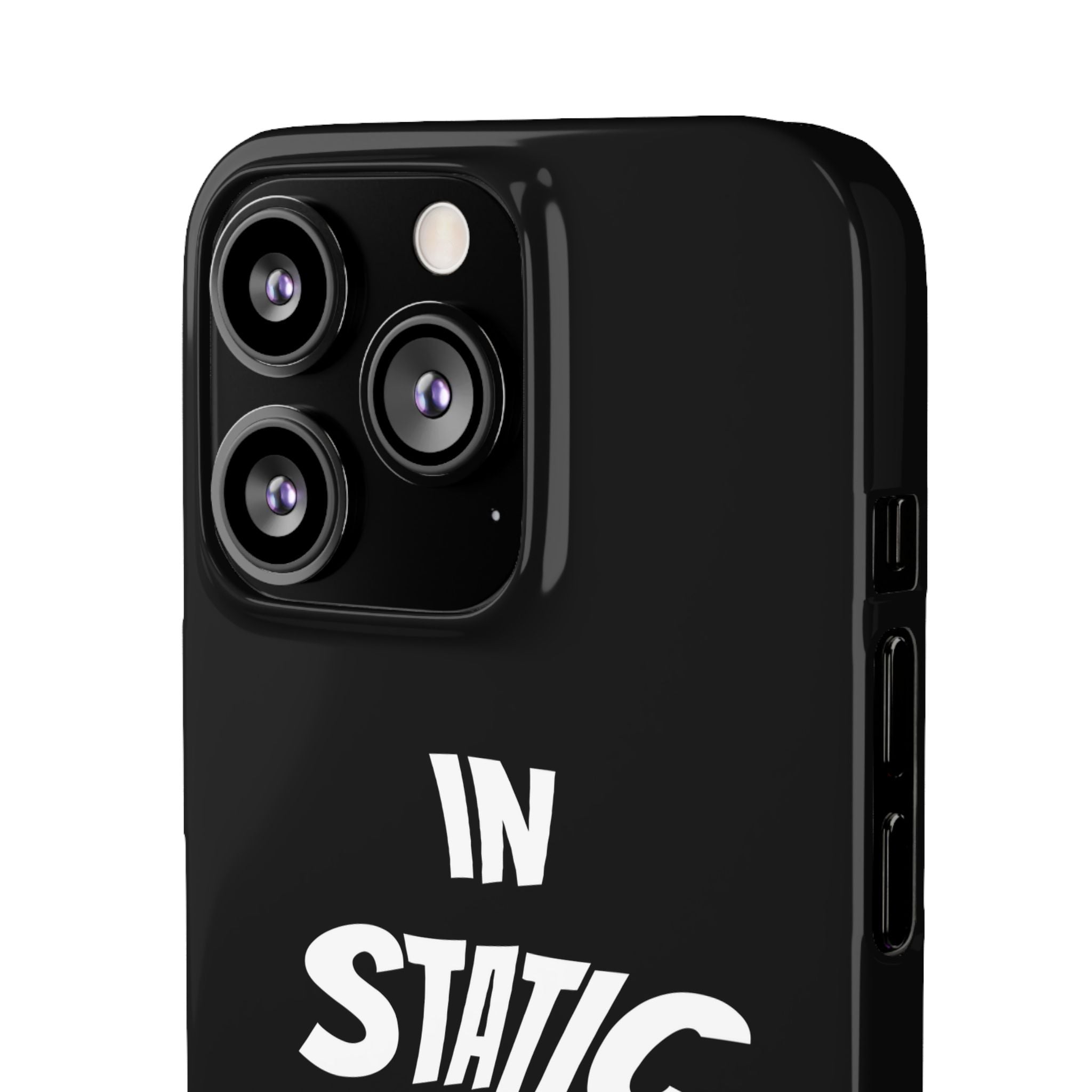 Phone Case — "In Static We Trust" Black