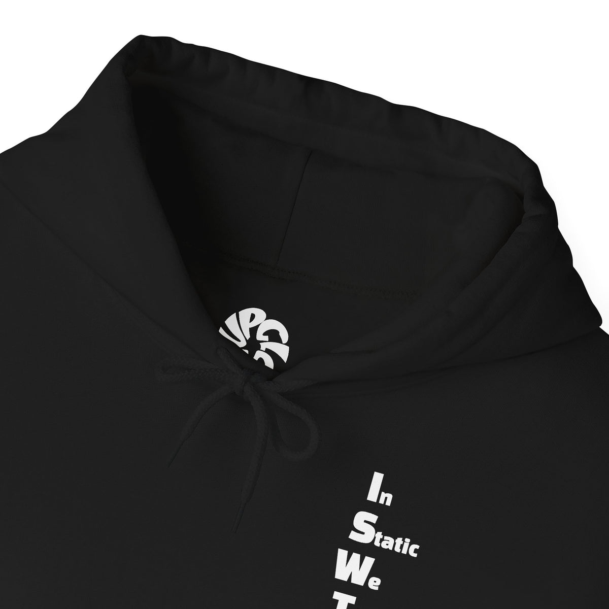"ISWT" BLACK Basic Hoodie