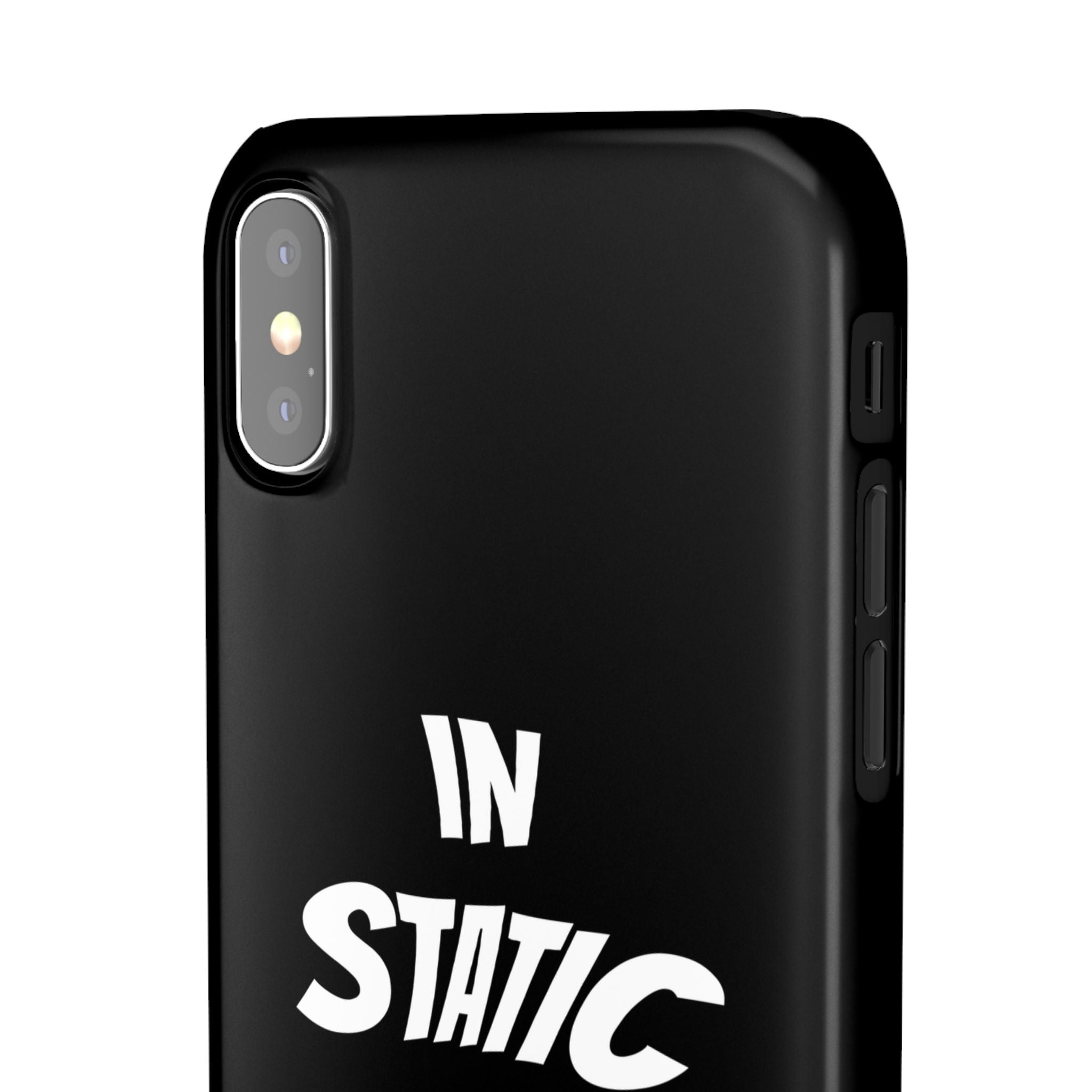 Phone Case — "In Static We Trust" Black