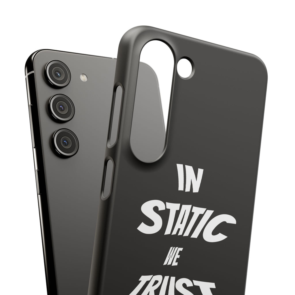 Phone Case — "In Static We Trust" Black