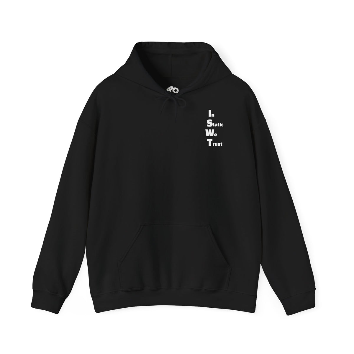 "ISWT" BLACK Basic Hoodie