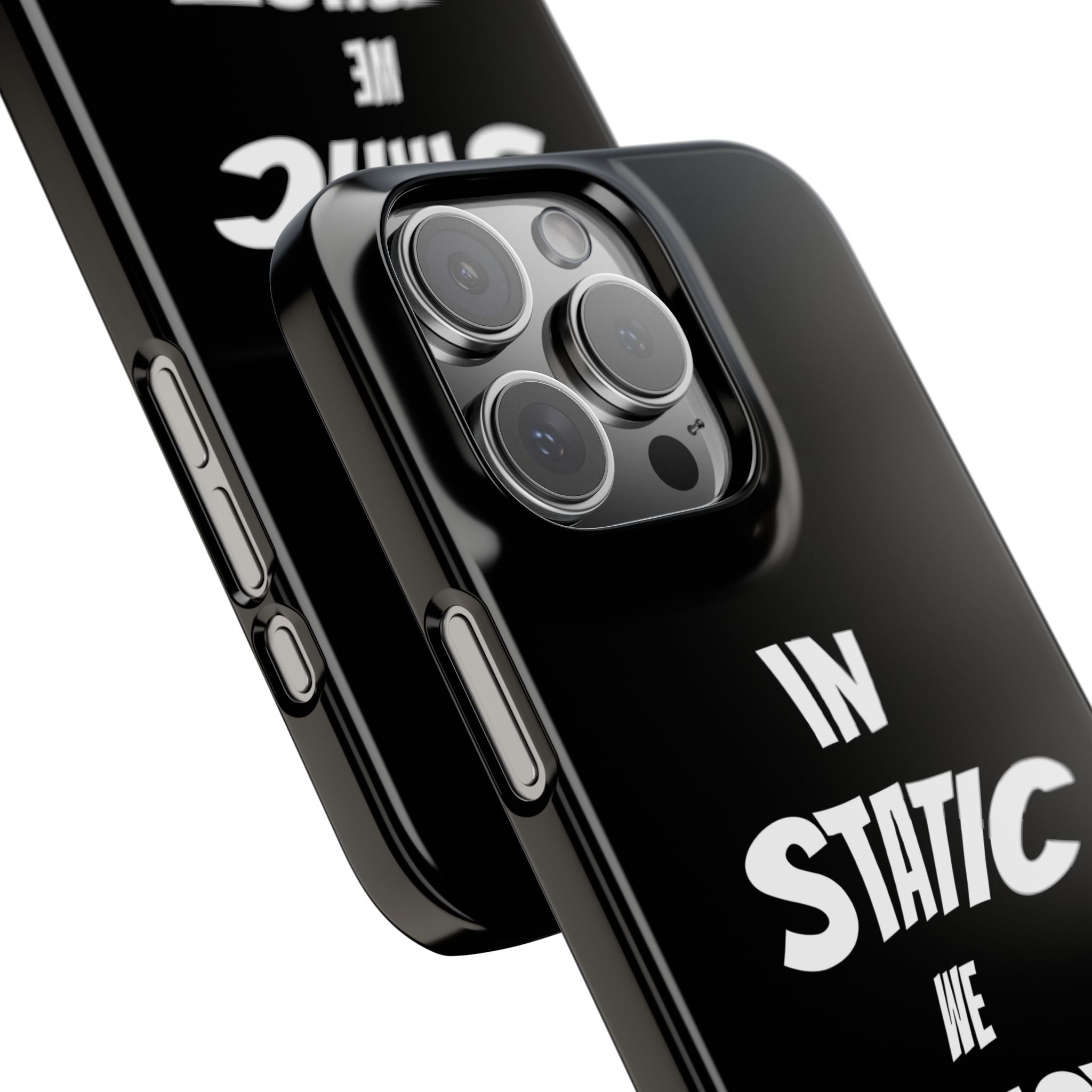 Phone Case — "In Static We Trust" Black