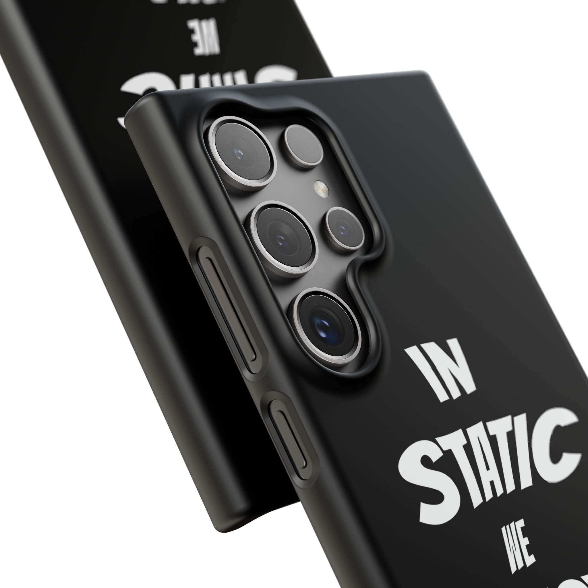 Phone Case — "In Static We Trust" Black