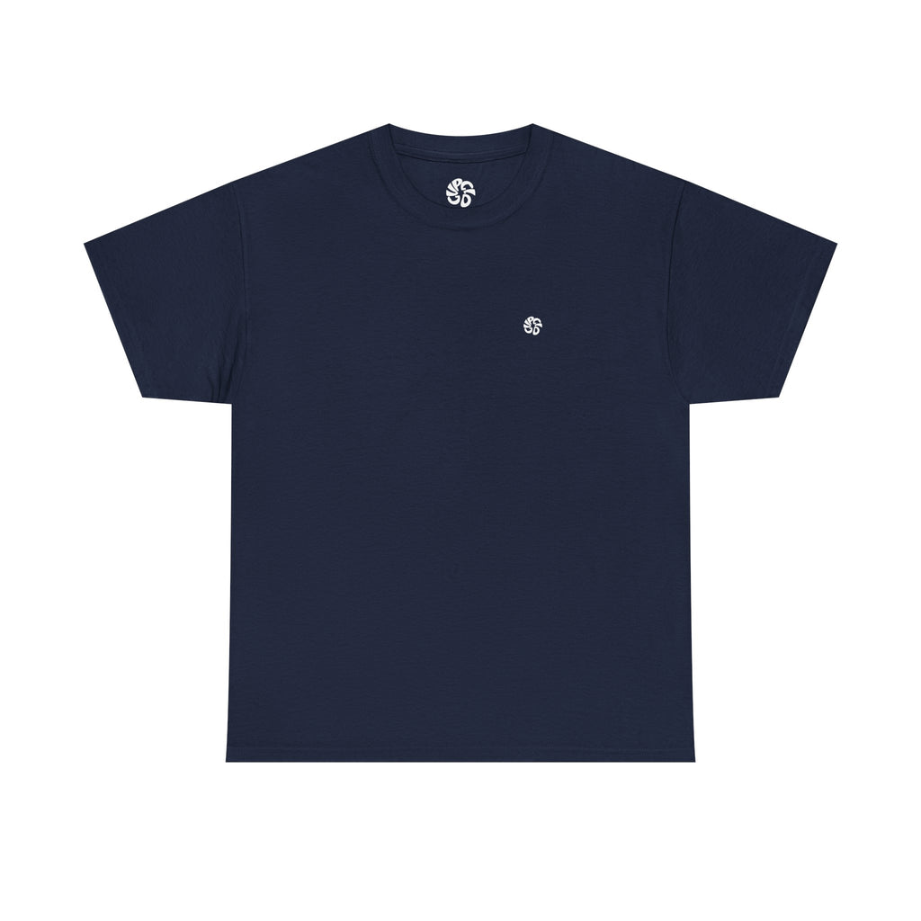 "IN STATIC WE TRUST" NAVY Basic T-Shirt