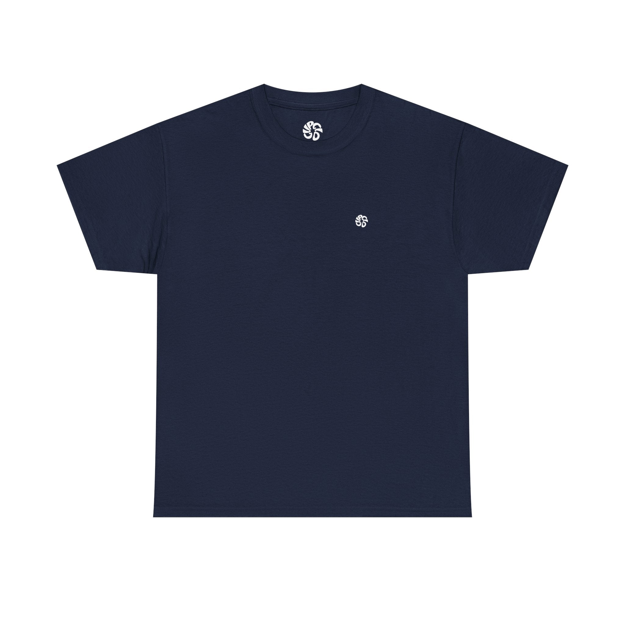 "IN STATIC WE TRUST" NAVY Basic T-Shirt