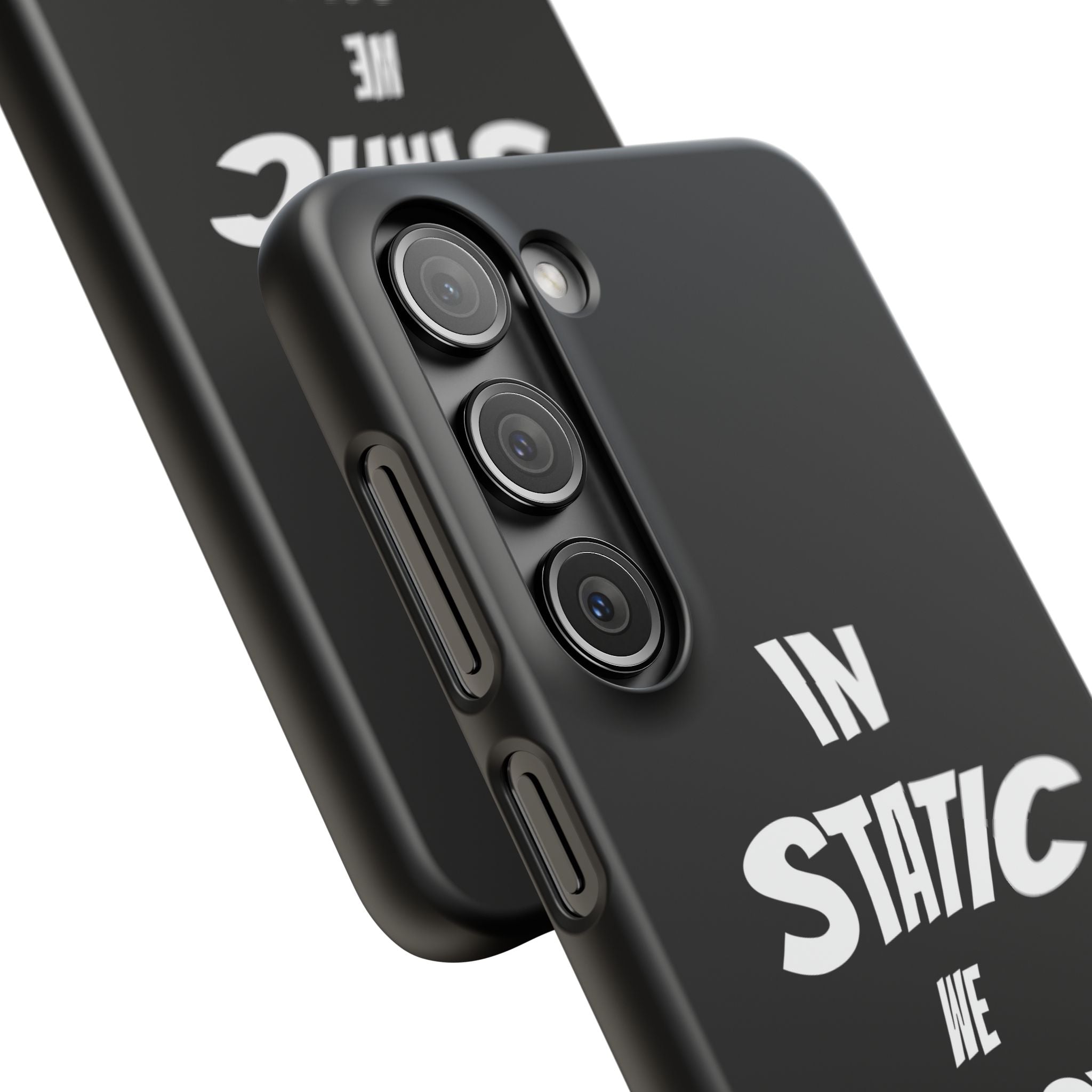 Phone Case — "In Static We Trust" Black